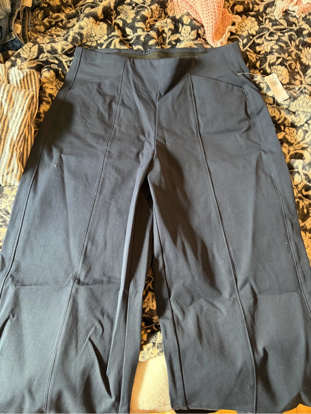Old Navy Navy Wide-Leg Trousers